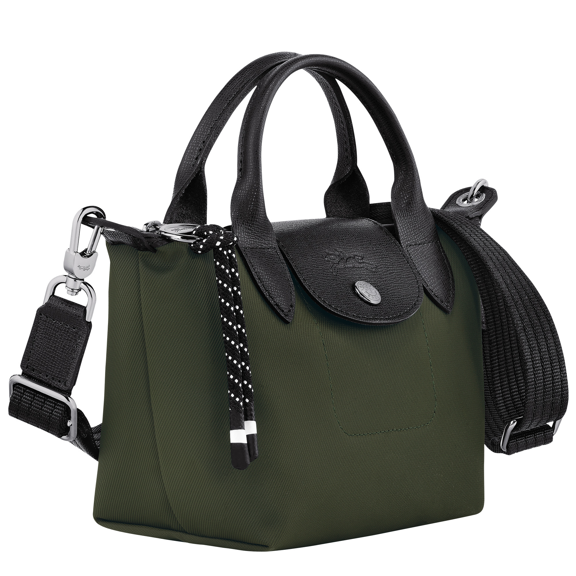 Le Pliage Energy XS Handbag Khaki - Recycled canvas - 3