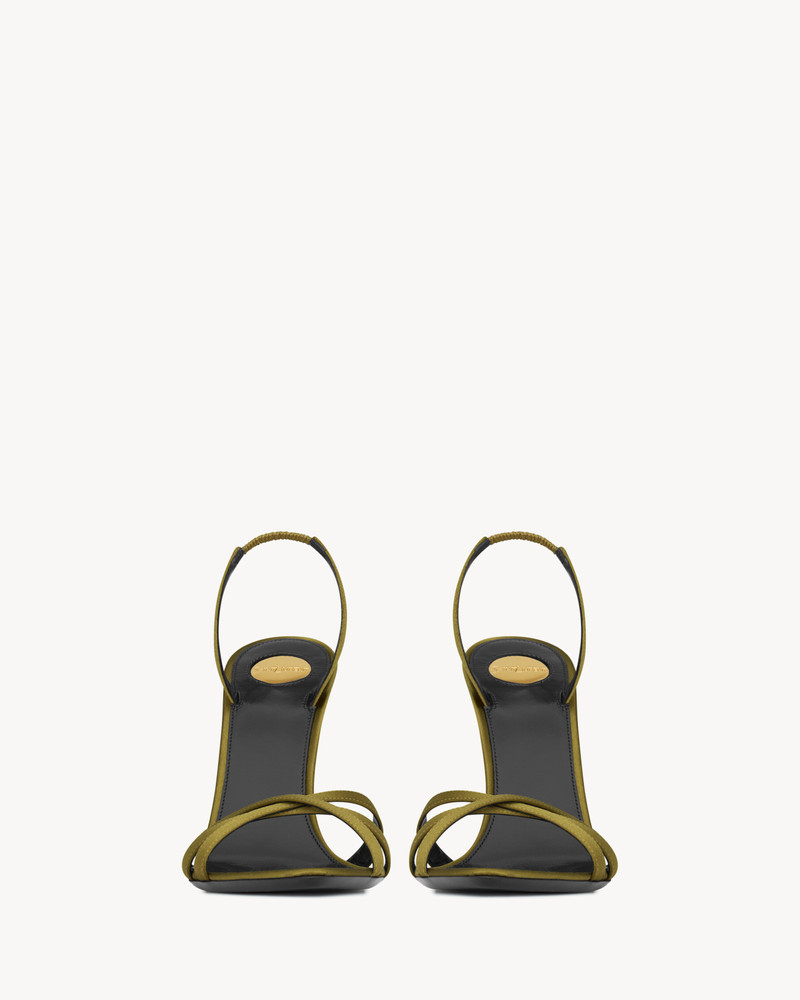 SAINT LAURENT KATE SANDALS IN SATIN CREPE outlook