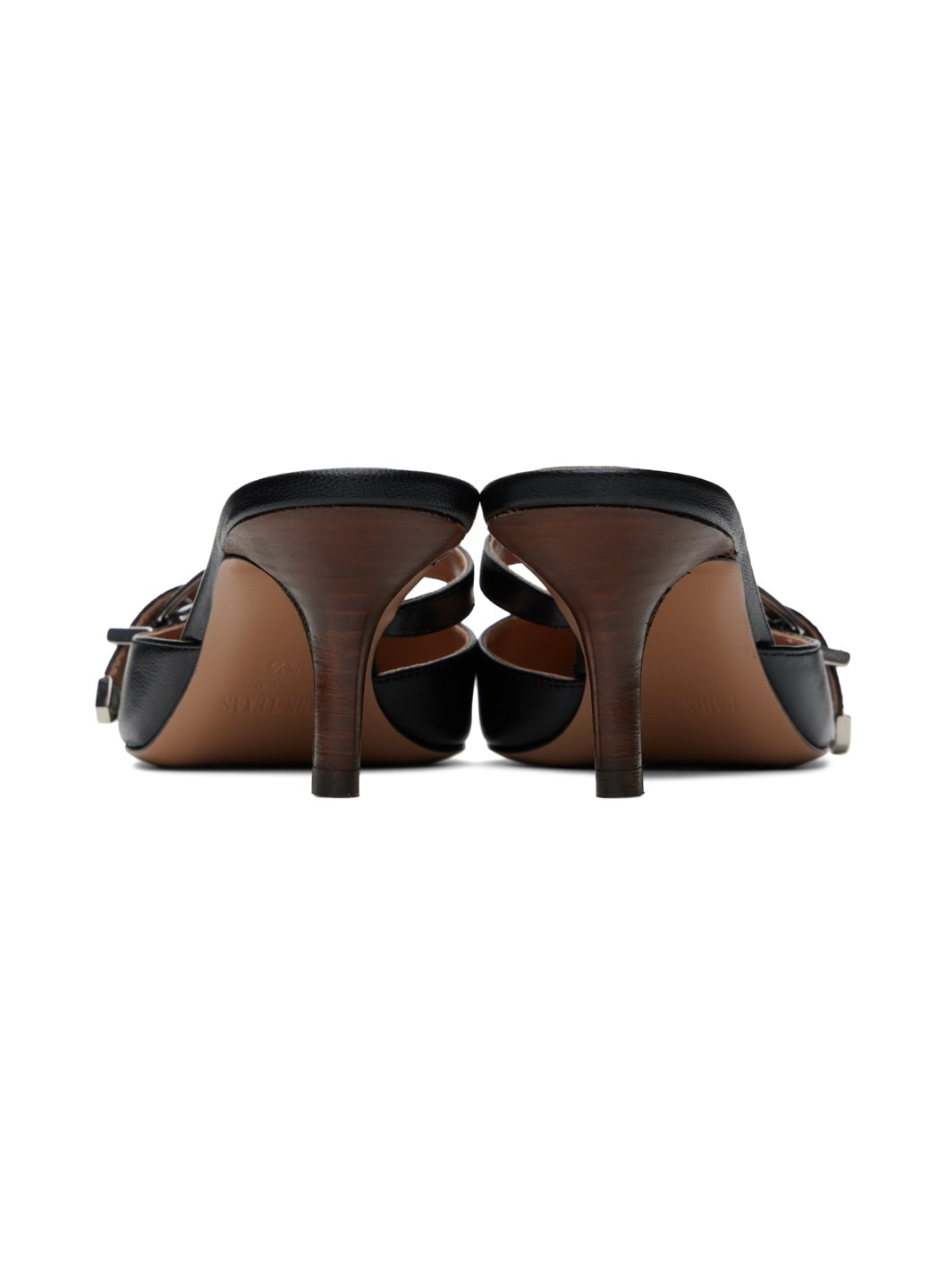 Black Ashley Embellished 65 Mules - 2