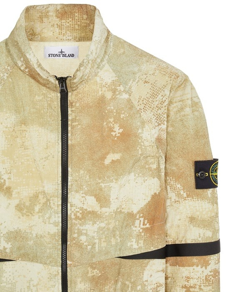 661E1 DISSOLVING GRID CAMO ON ECONYL® REGENERATED NYLON ECRU 3