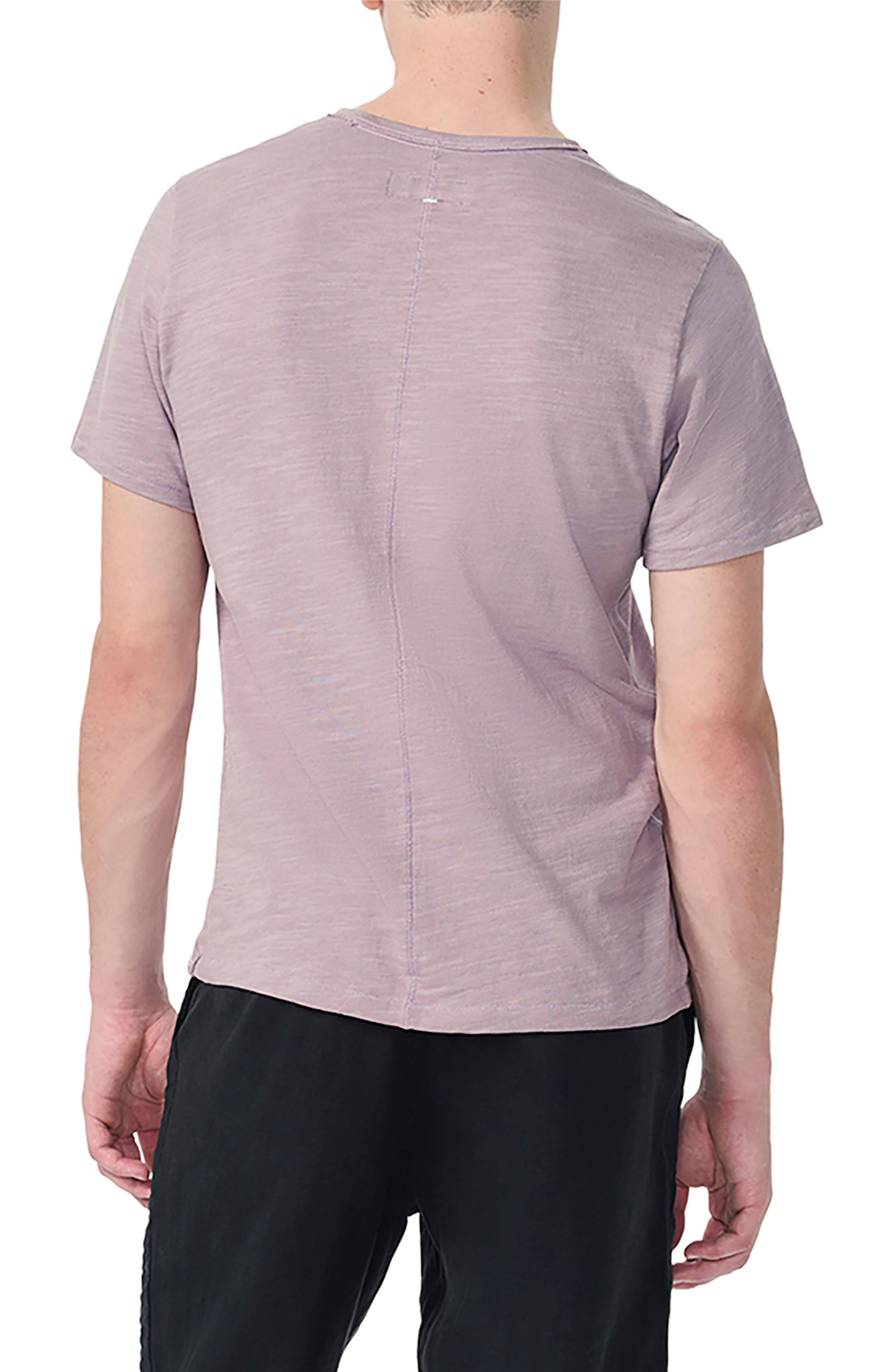 rag & bone Men's Classic Flame Slub Cotton T-Shirt in Berry at Nordstrom - 2