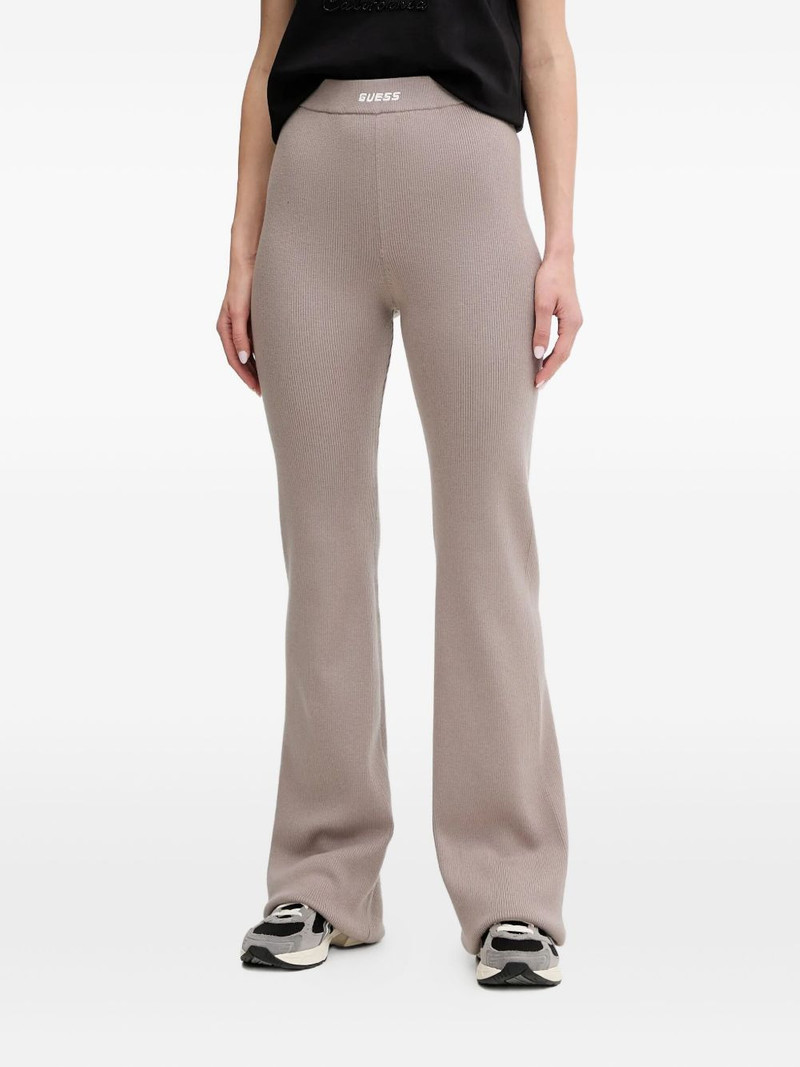 logo-detail ribbed trousers 1