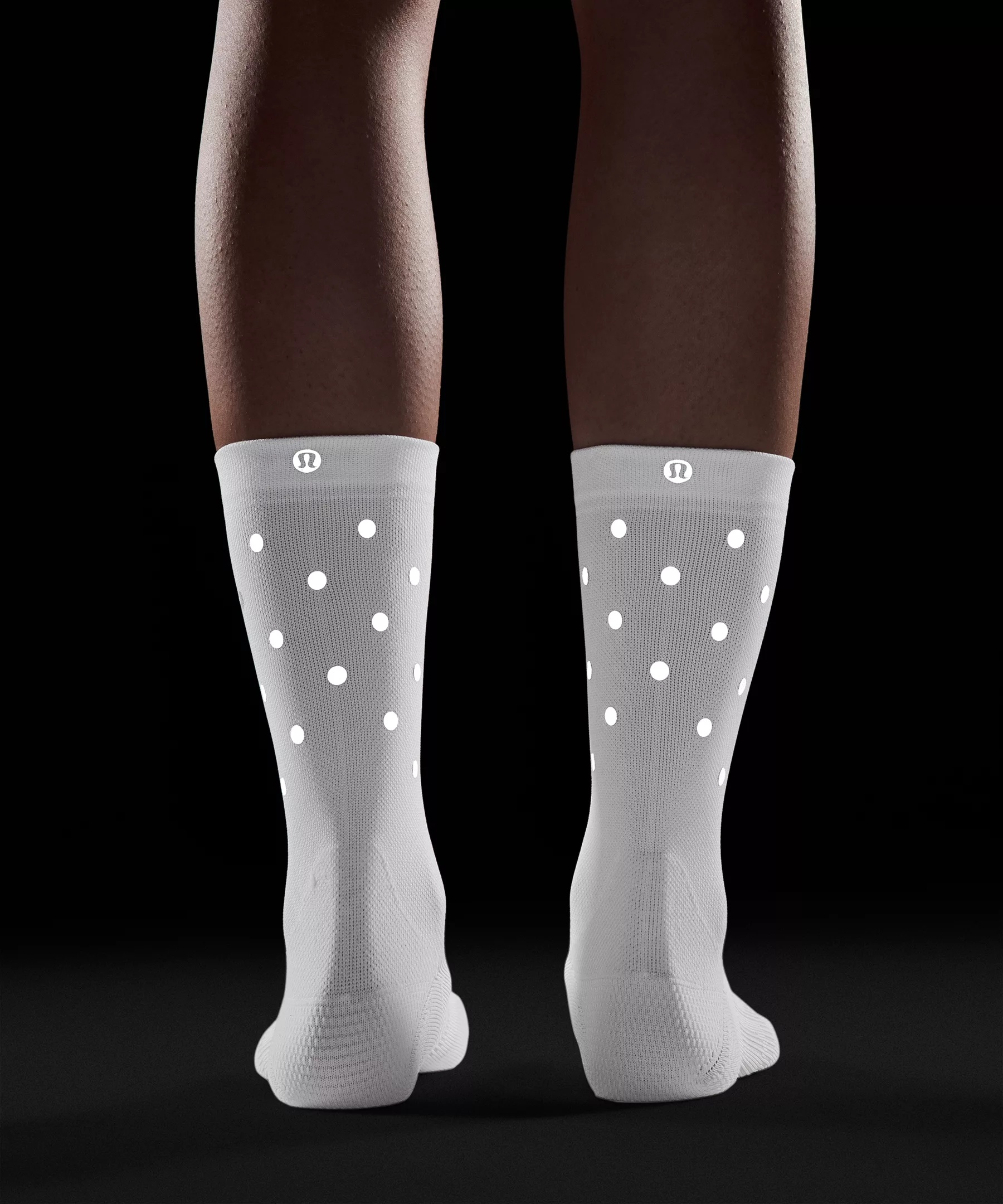 Women's Power Stride Crew Socks *Dot Reflective - 4