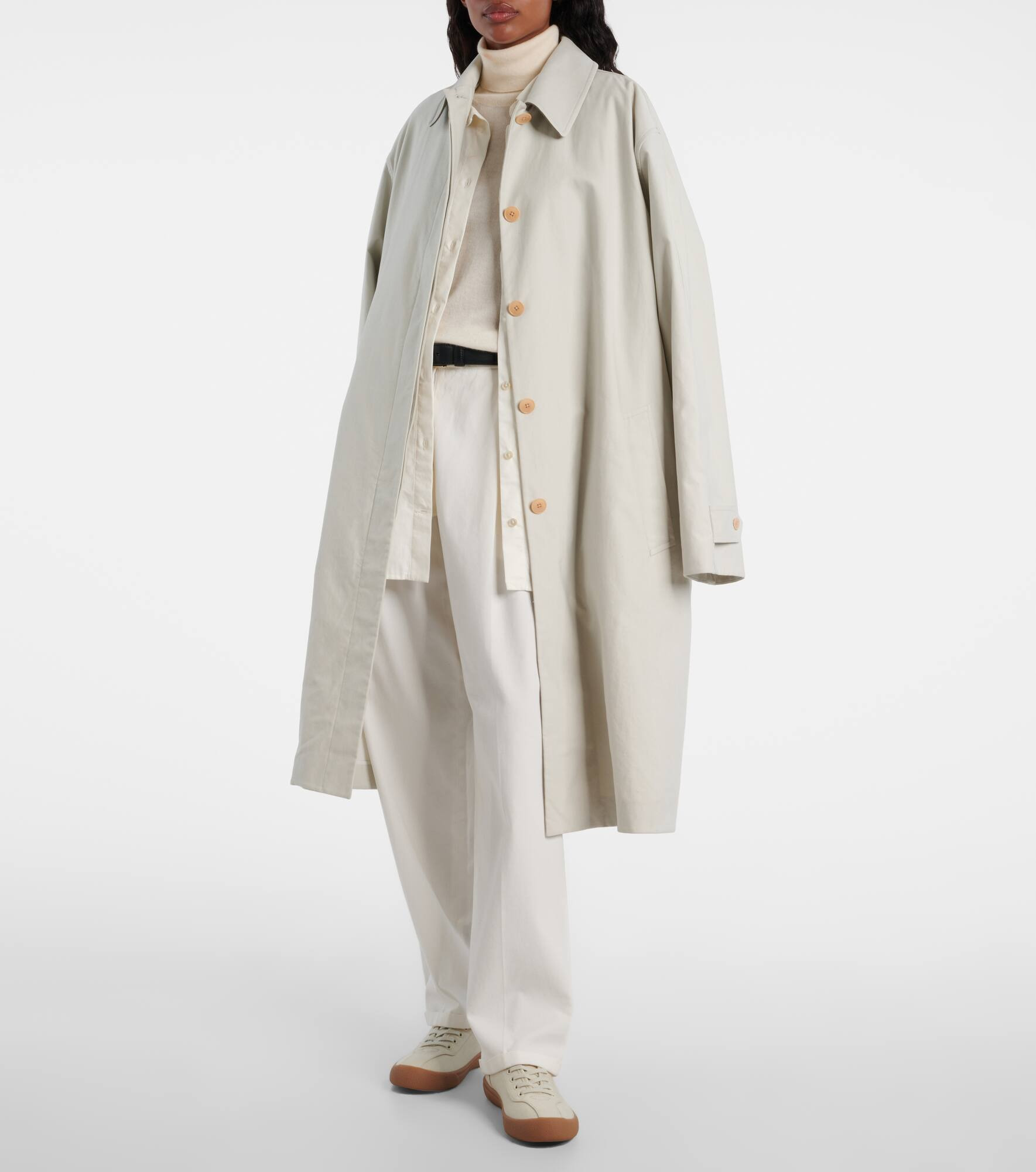Pluma cotton and cashmere coat - 8