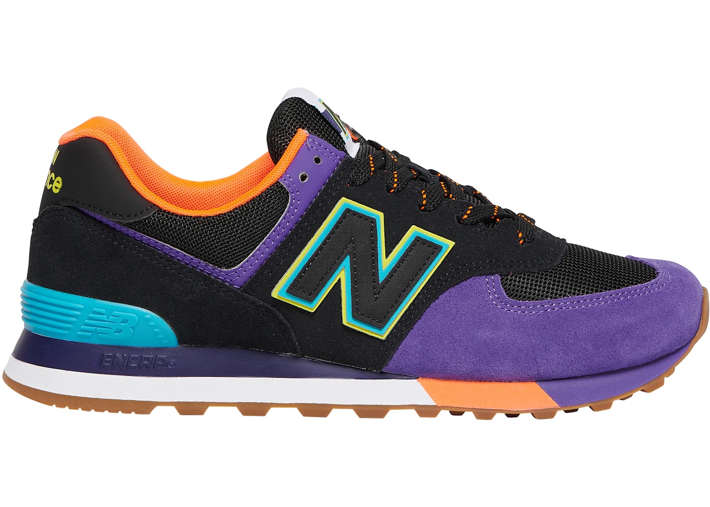 New Balance New Balance 574 Black Purple Orange Blue REVERSIBLE