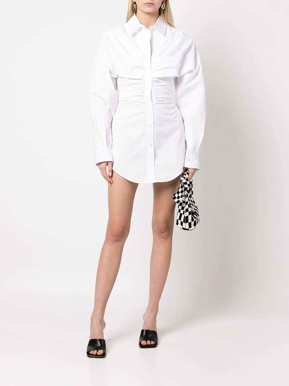 ruched hourglass shirtdress - 2