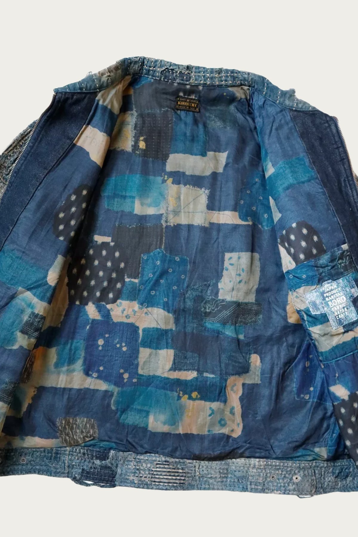 BORO ZIP UP Blouson (VIRGIN MARY) - Indigo - 5