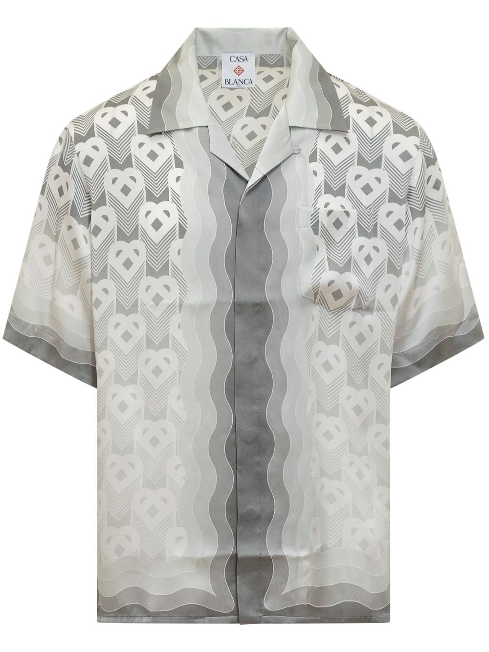 monogram-print shirt - 1