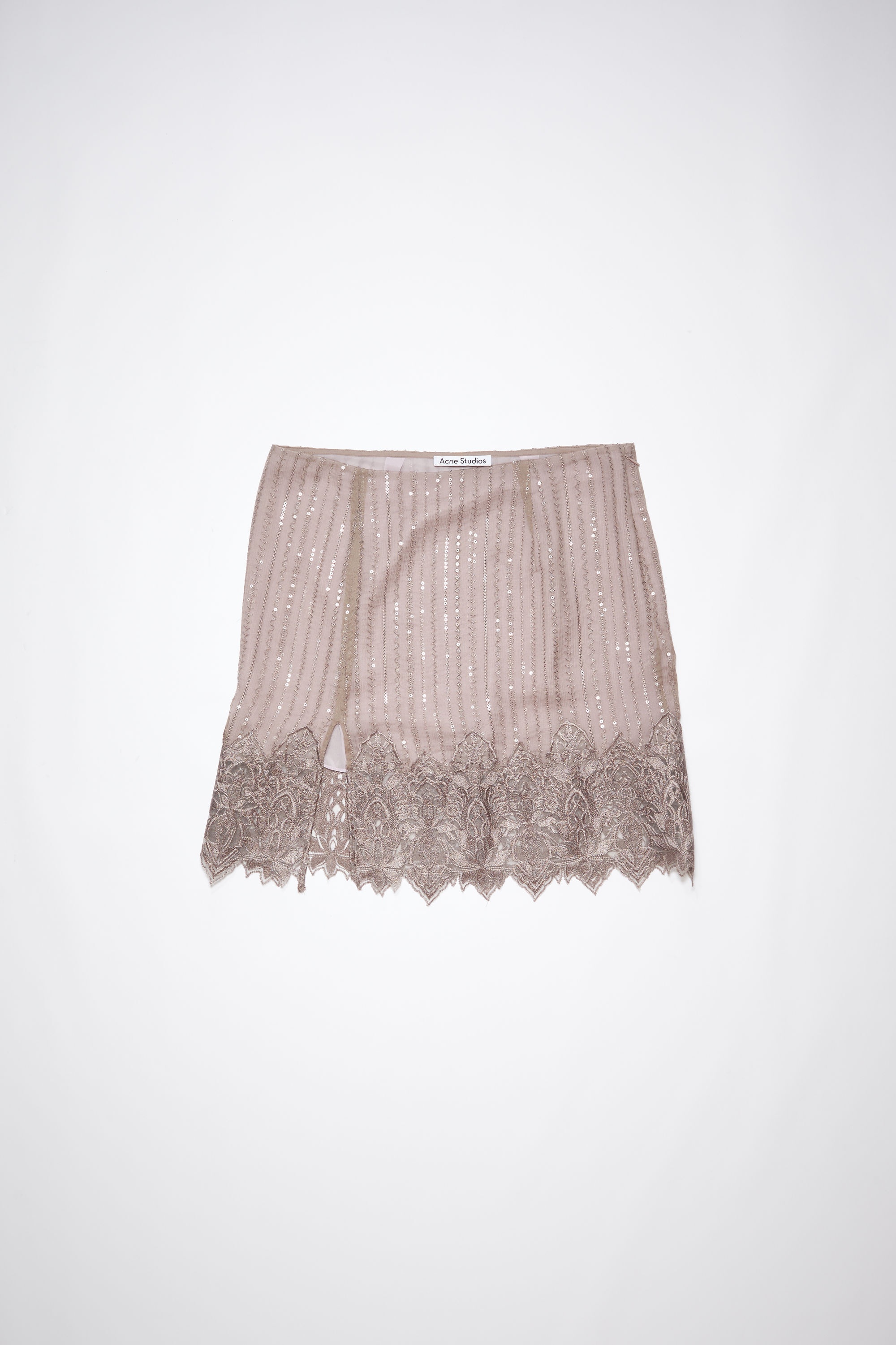 Embroidered skirt - Fox grey - 1