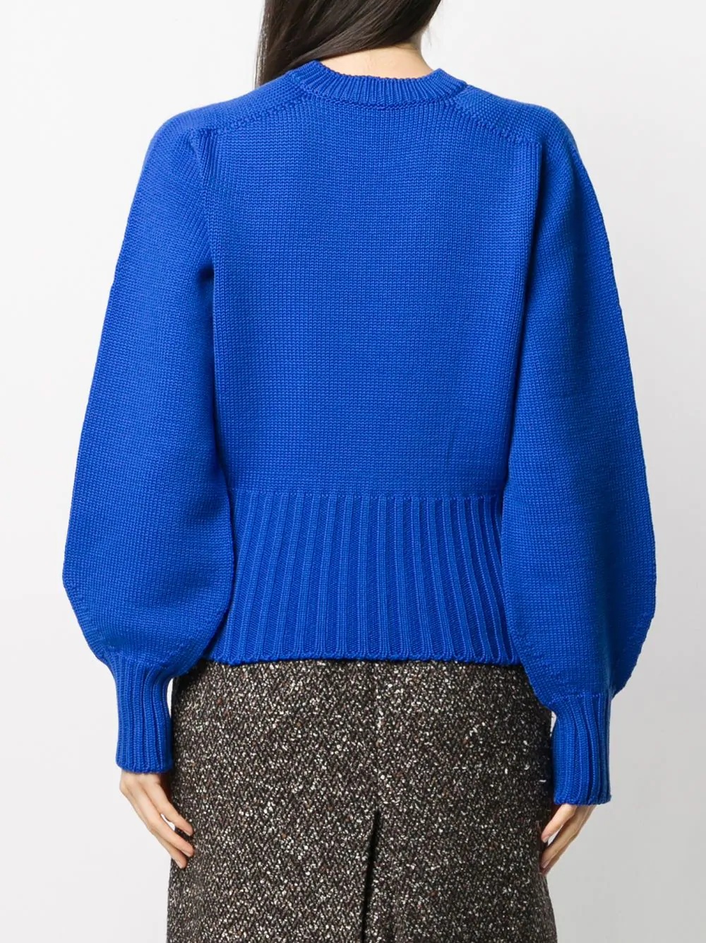 balloon-sleeve wool jumper - 4