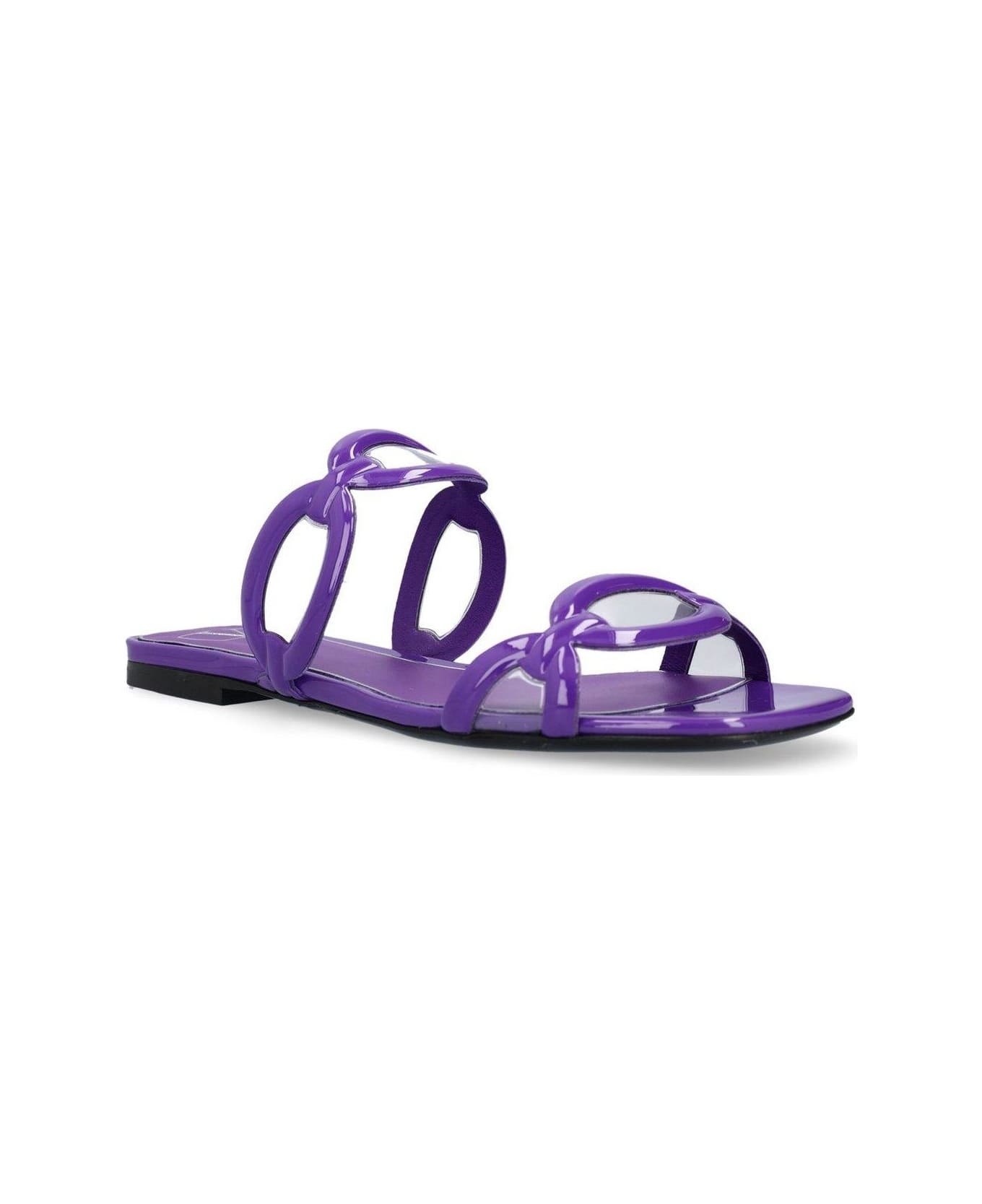 Square Toe Slip-on Slides - 2