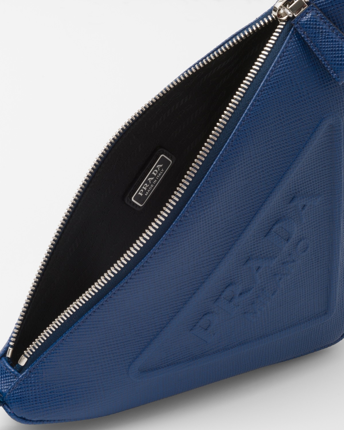Leather Prada Triangle pouch - 5