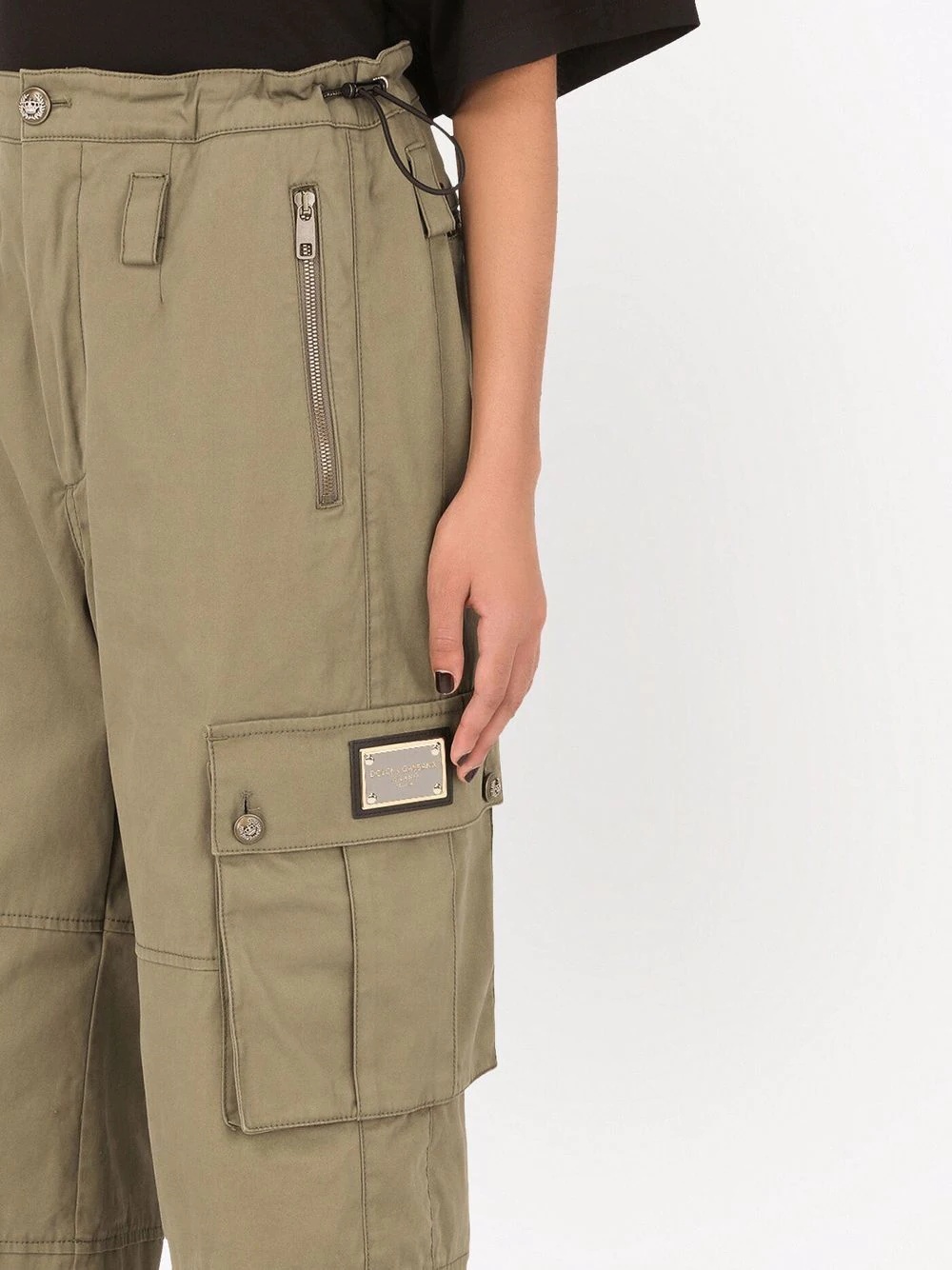 knee-length cargo shorts - 5