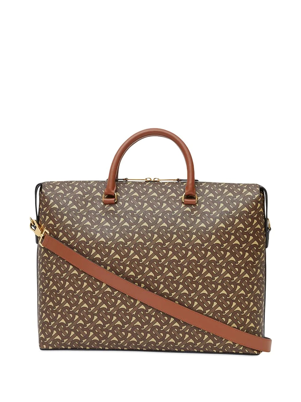 monogram print briefcase - 3