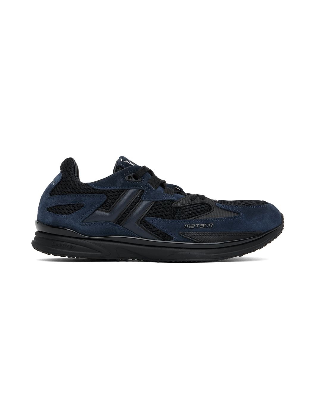 Black & Navy Meteor Sneakers - 1