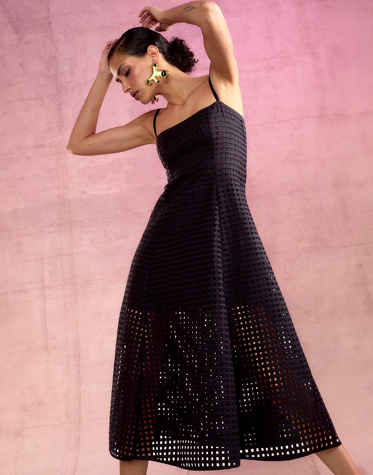 Birdcage Midi Dress - 1