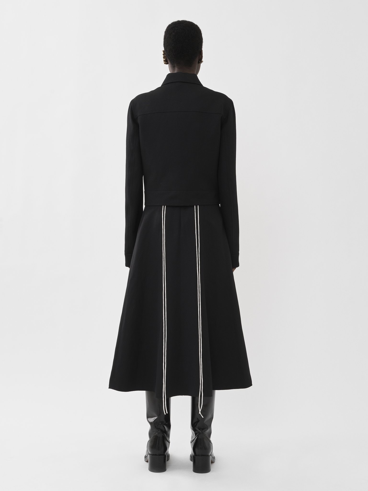 CROPPED ZIPPED JACKET - 4