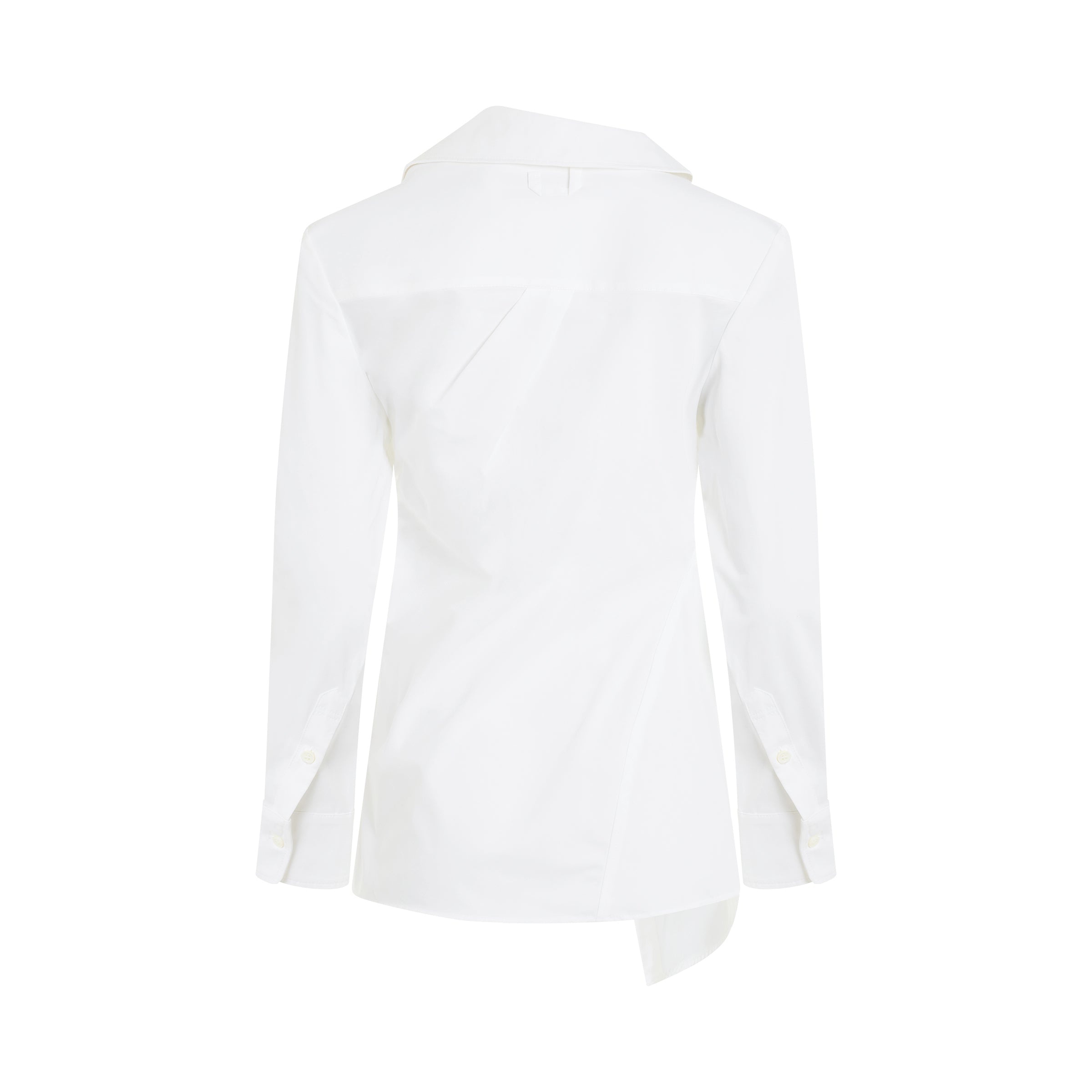 Pablo Asymmetric Shirt in White - 4