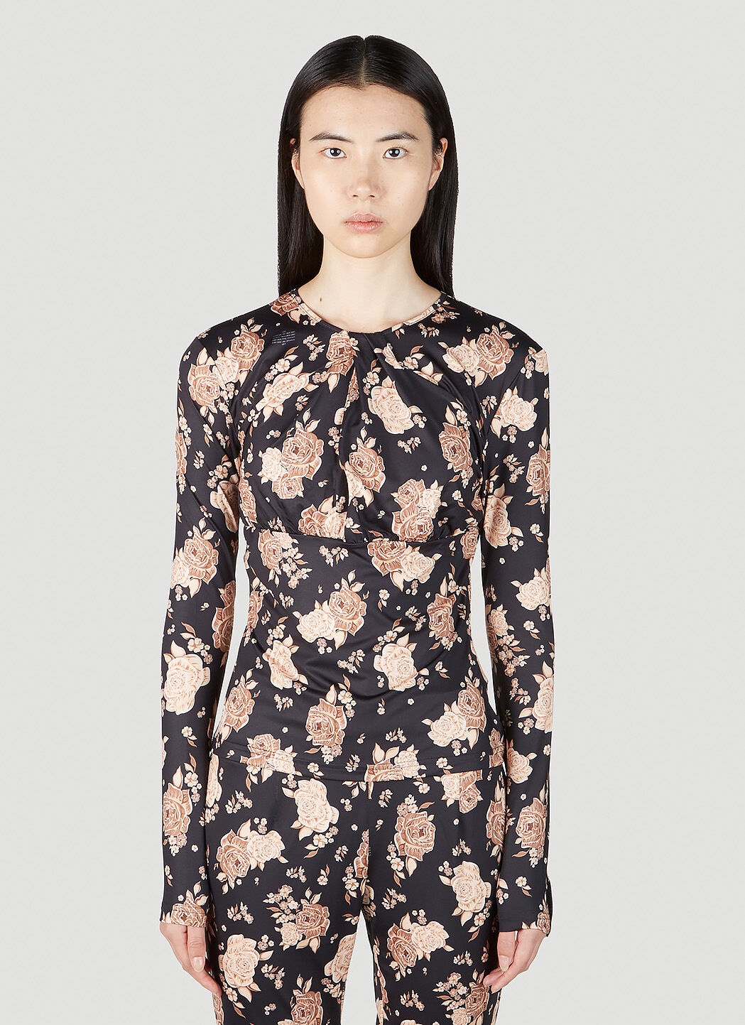 Floral Jersey Top - 1