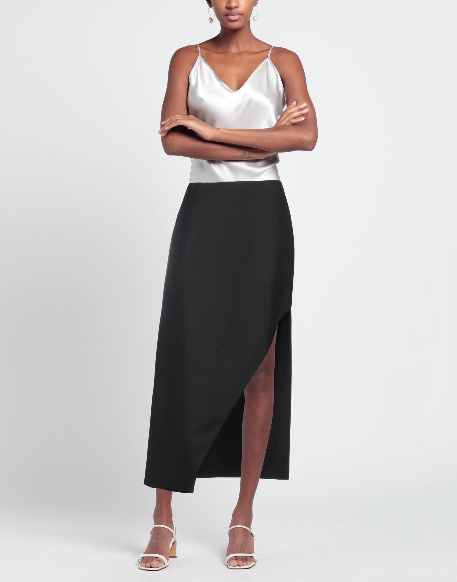 Black Women's Midi Skirt - 2