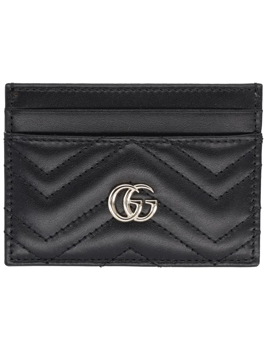 "GG MARMONT" LEATHER CARD HOLDER - 1