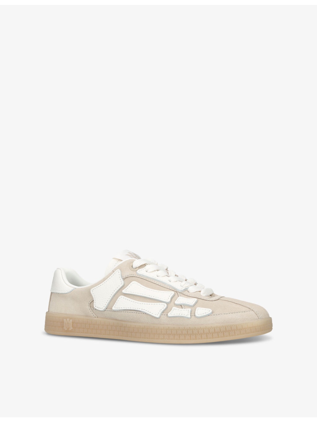 Pacific Bones branded suede low-top trainers - 3