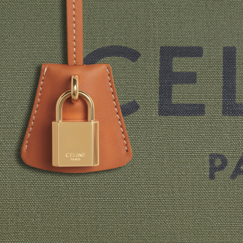 LARGE VOYAGE BAG IN TEXTILE WITH CELINE PRINT AND CALFSKIN 4