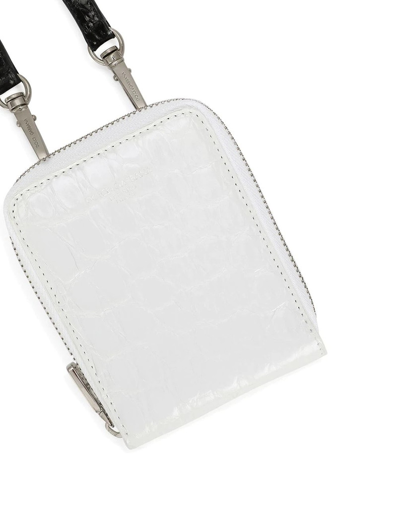 alligator leather lanyard wallet 3