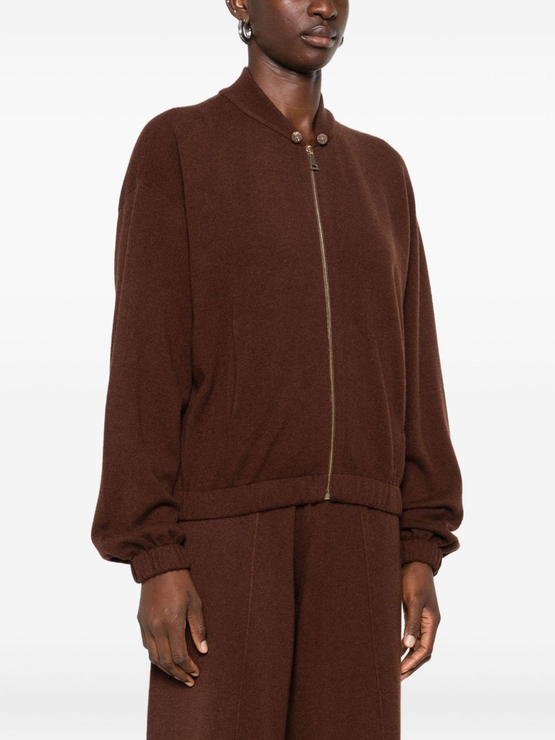 zip-front ribbed-knit cardigan 3