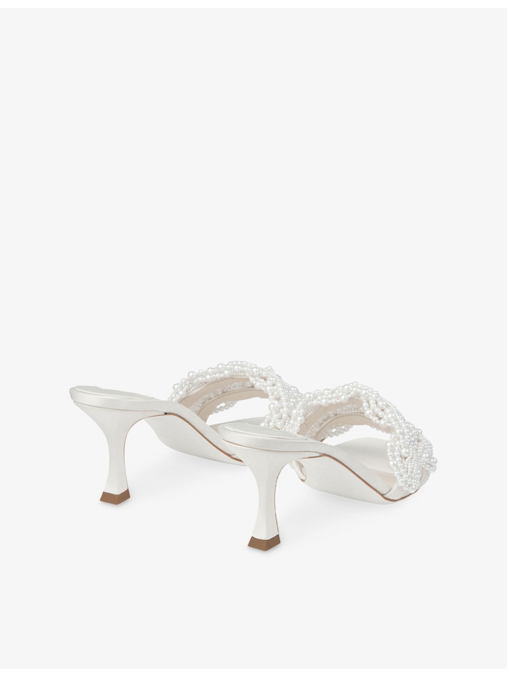 Cary 70 Satin Heeled Mules - 4