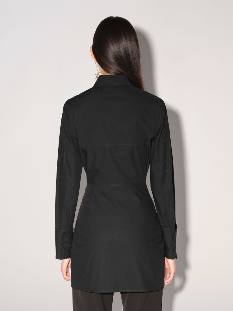 HEART SHAPED COTTON MIDI DRESS - 4