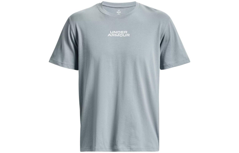 Under Armour Outline Heavyweight T-shirt 'Grey Blue' 1379109-465 - 1