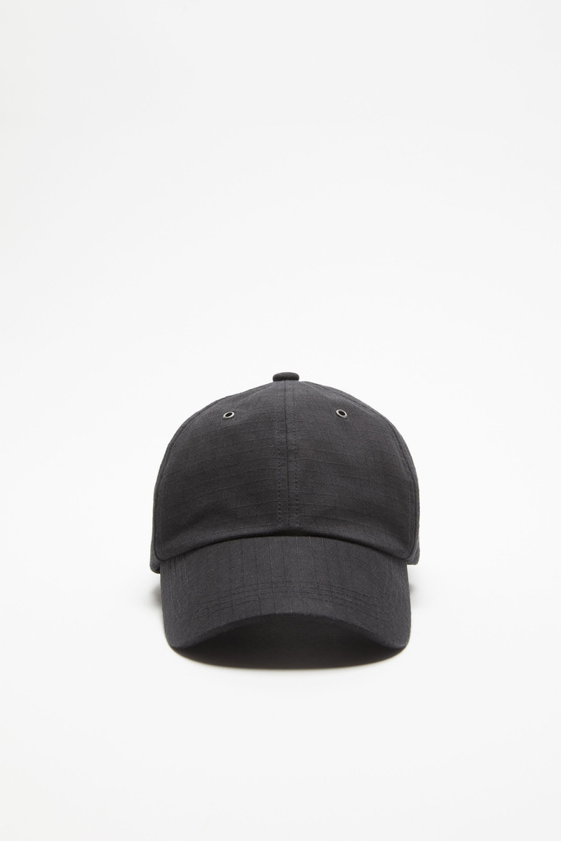 Cotton ripstop cap - Black 1