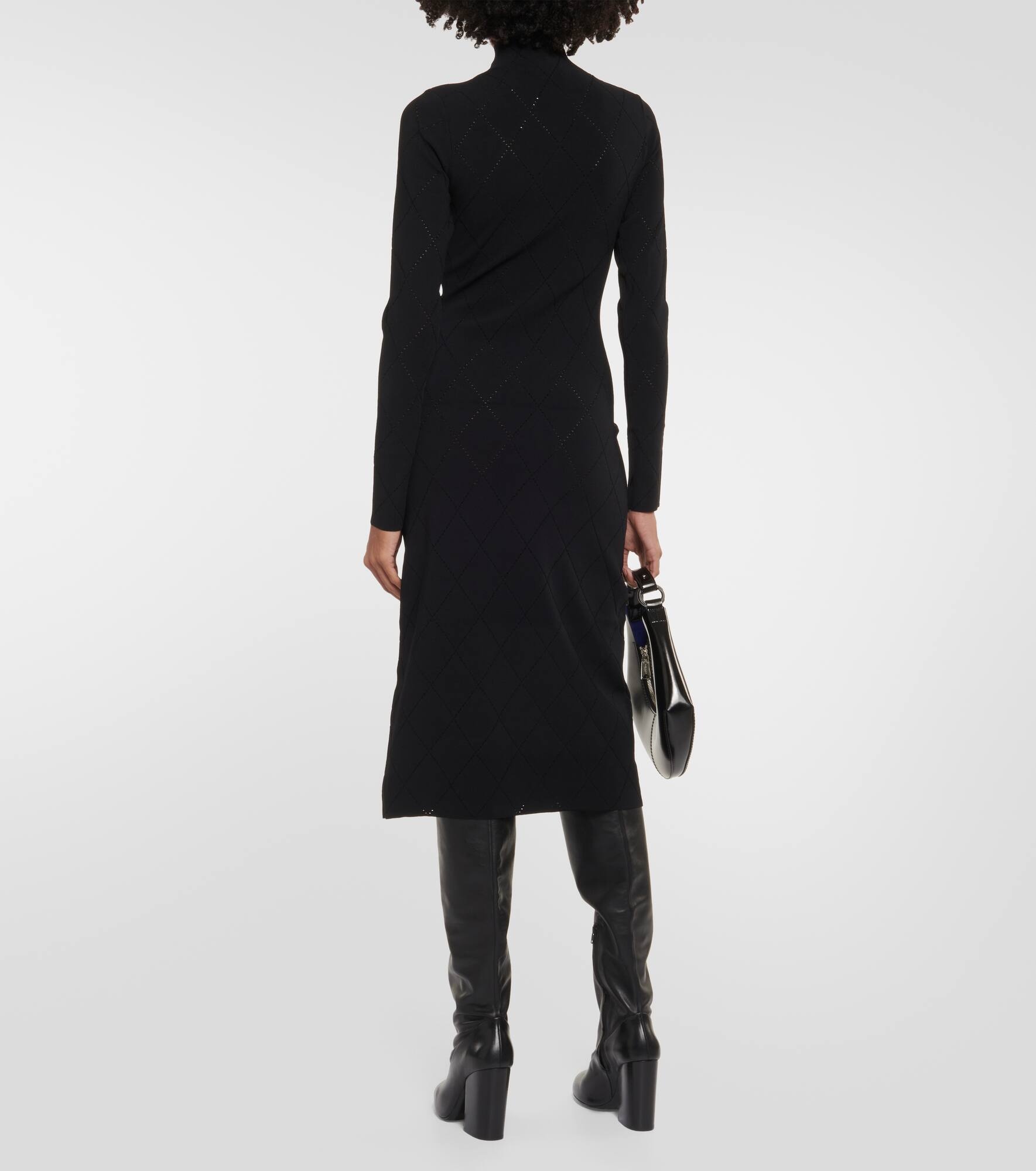 White Label turtleneck midi dress - 3