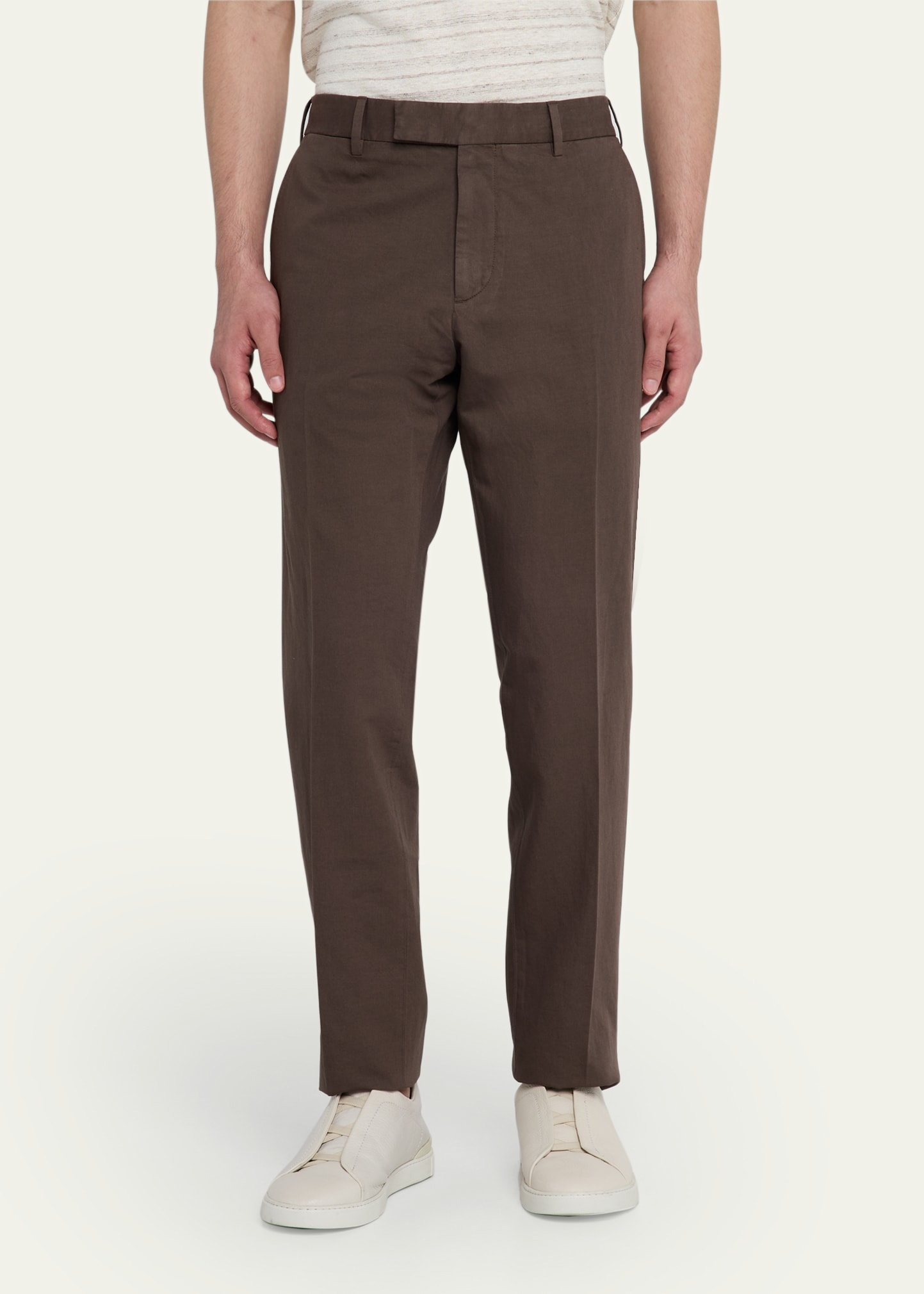 Men's Cotton-Linen Summer Chino Pants - 4