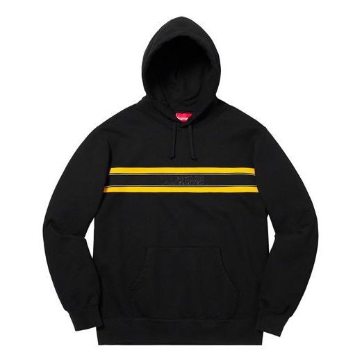 Supreme deals Chest Stripe Hoodie SS19 White