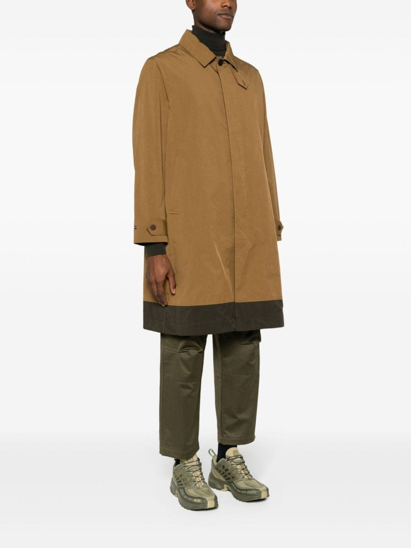 classic-collar concealed-fastening parka 3