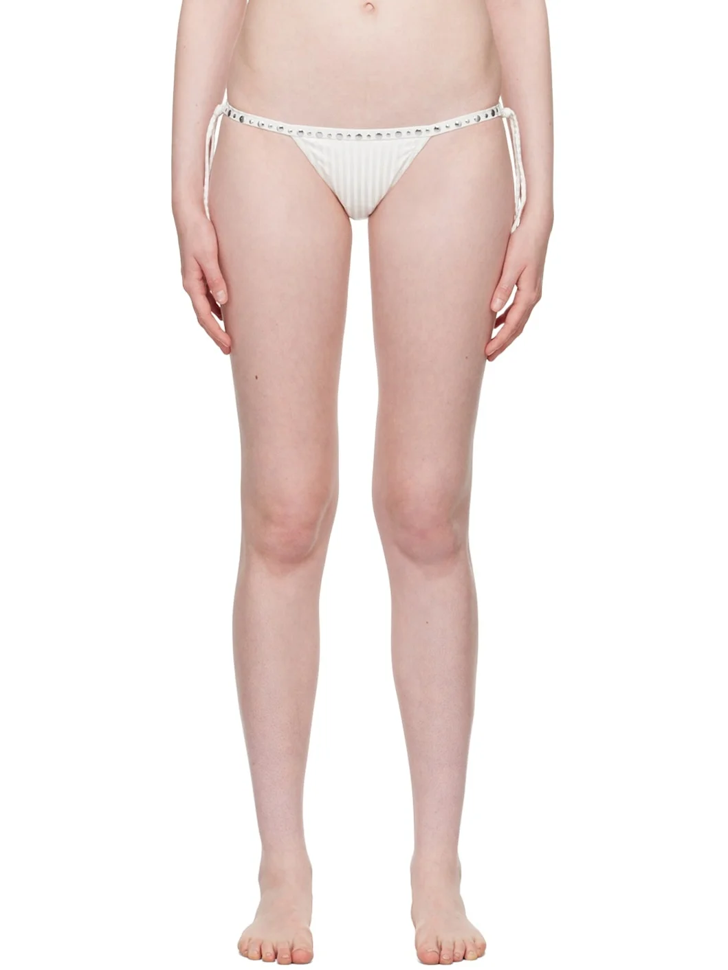 White Nina Bikini Bottom - 1