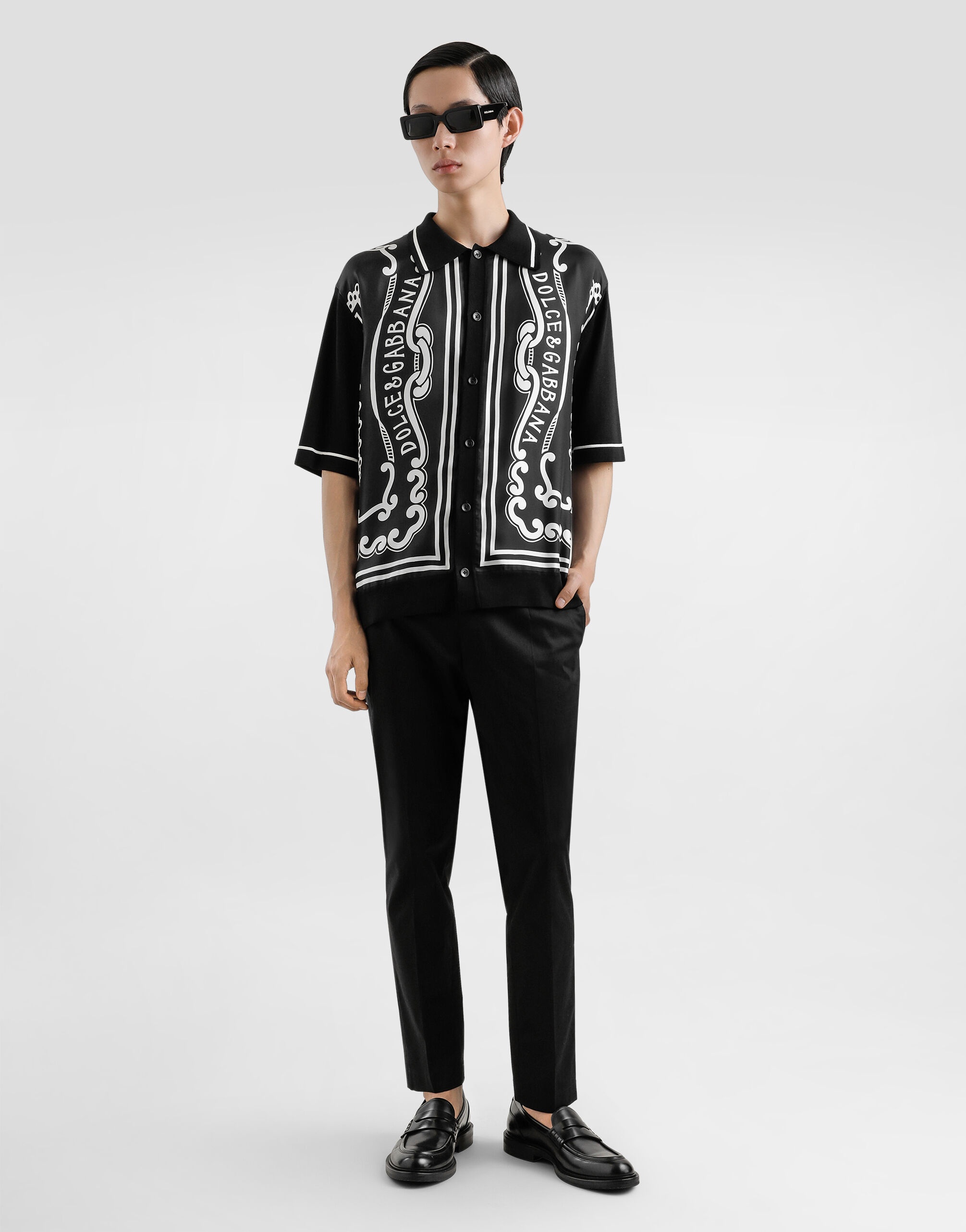 Silk and cotton shirt with bandanna print - 2