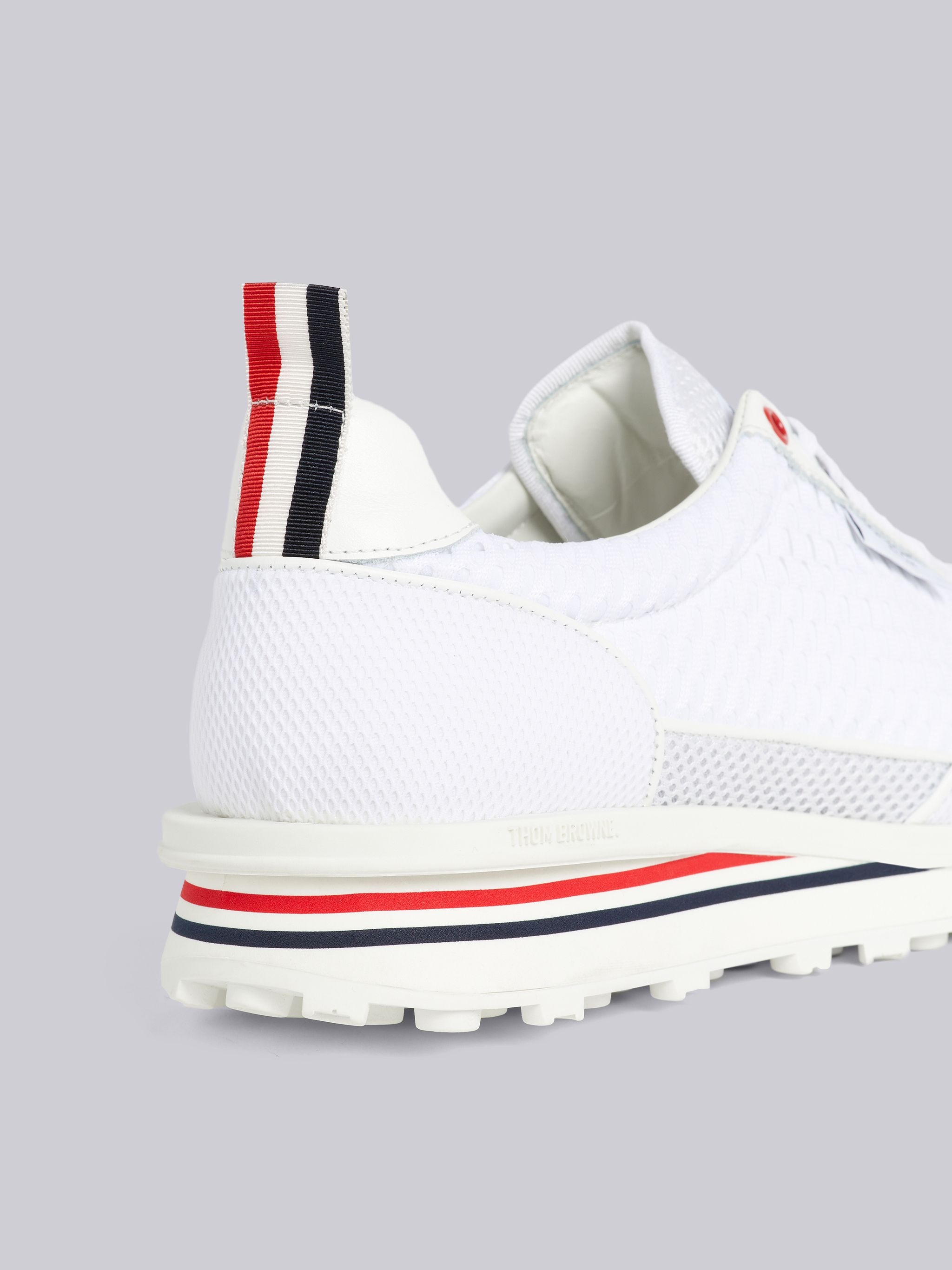 White Heavy Athletic Mesh Tech Runner - 2