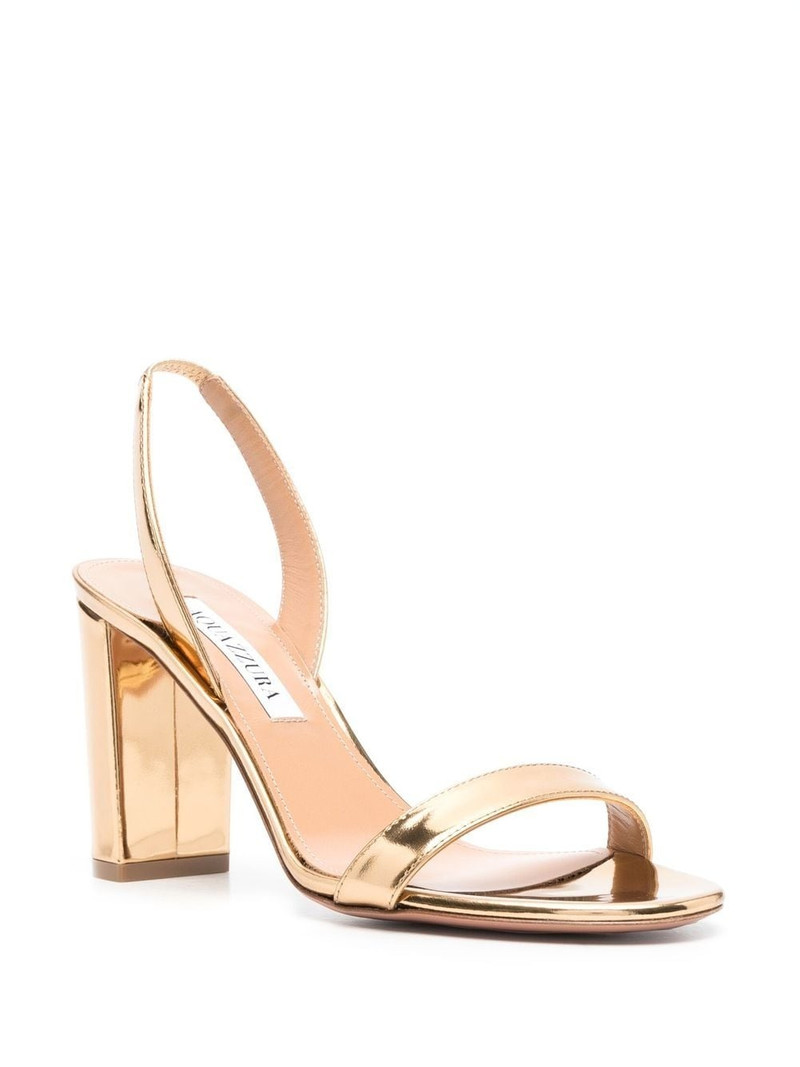 AQUAZZURA So Nude block-heel sandals outlook