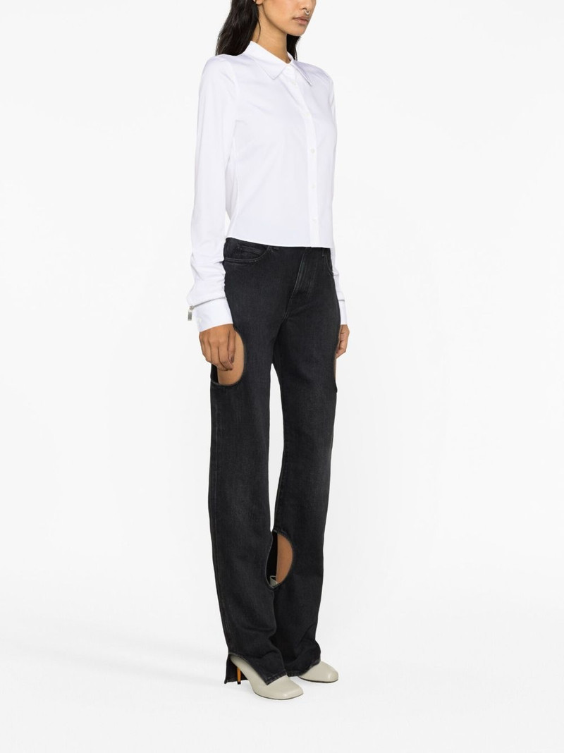pointed-collar button-up shirt 3