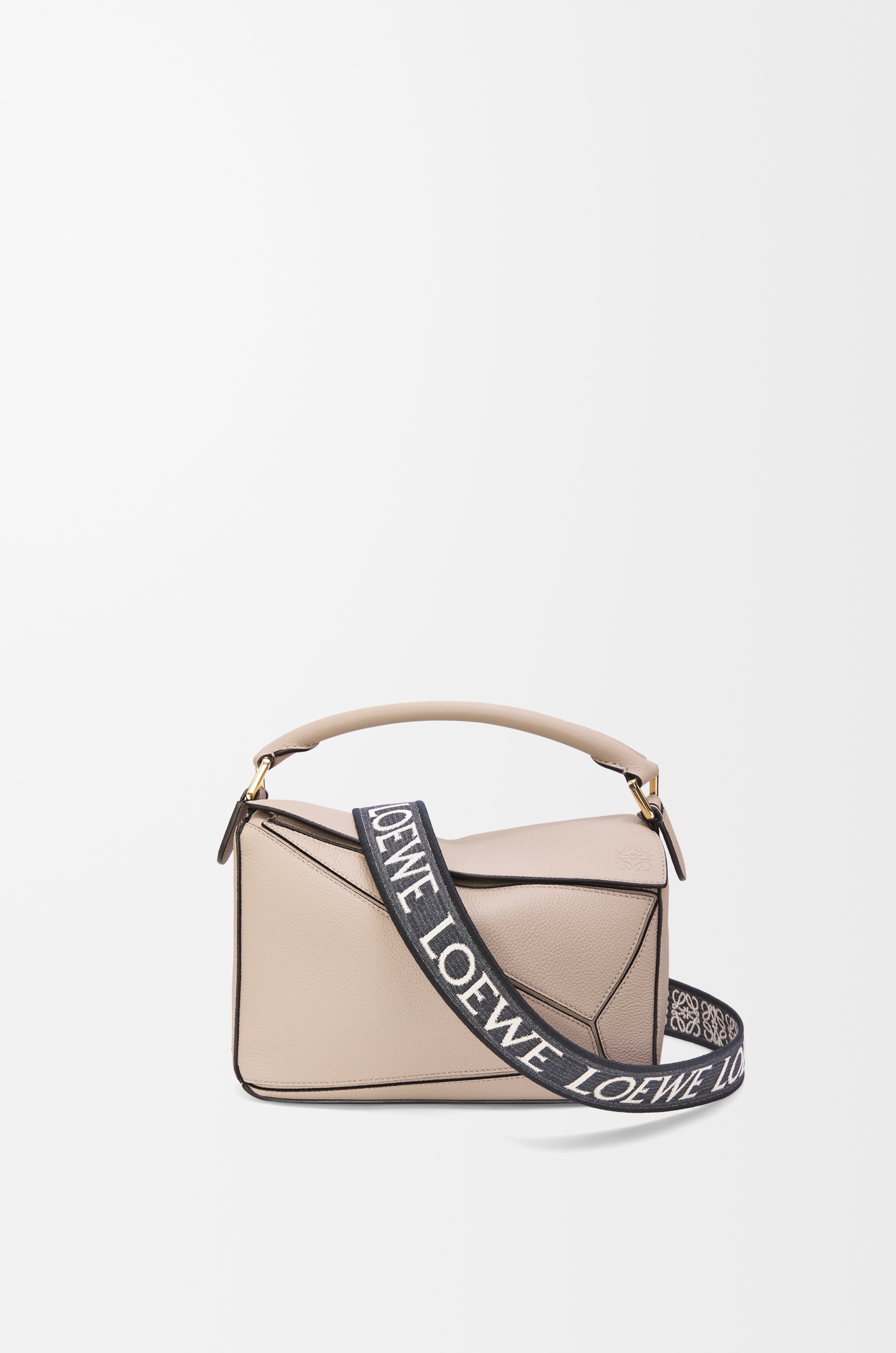 Anagram strap in jacquard and calfskin - 3