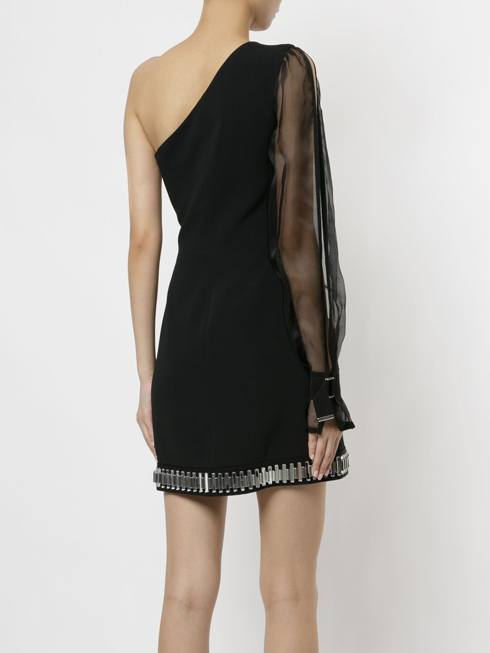 asymmetric mini dress - 4