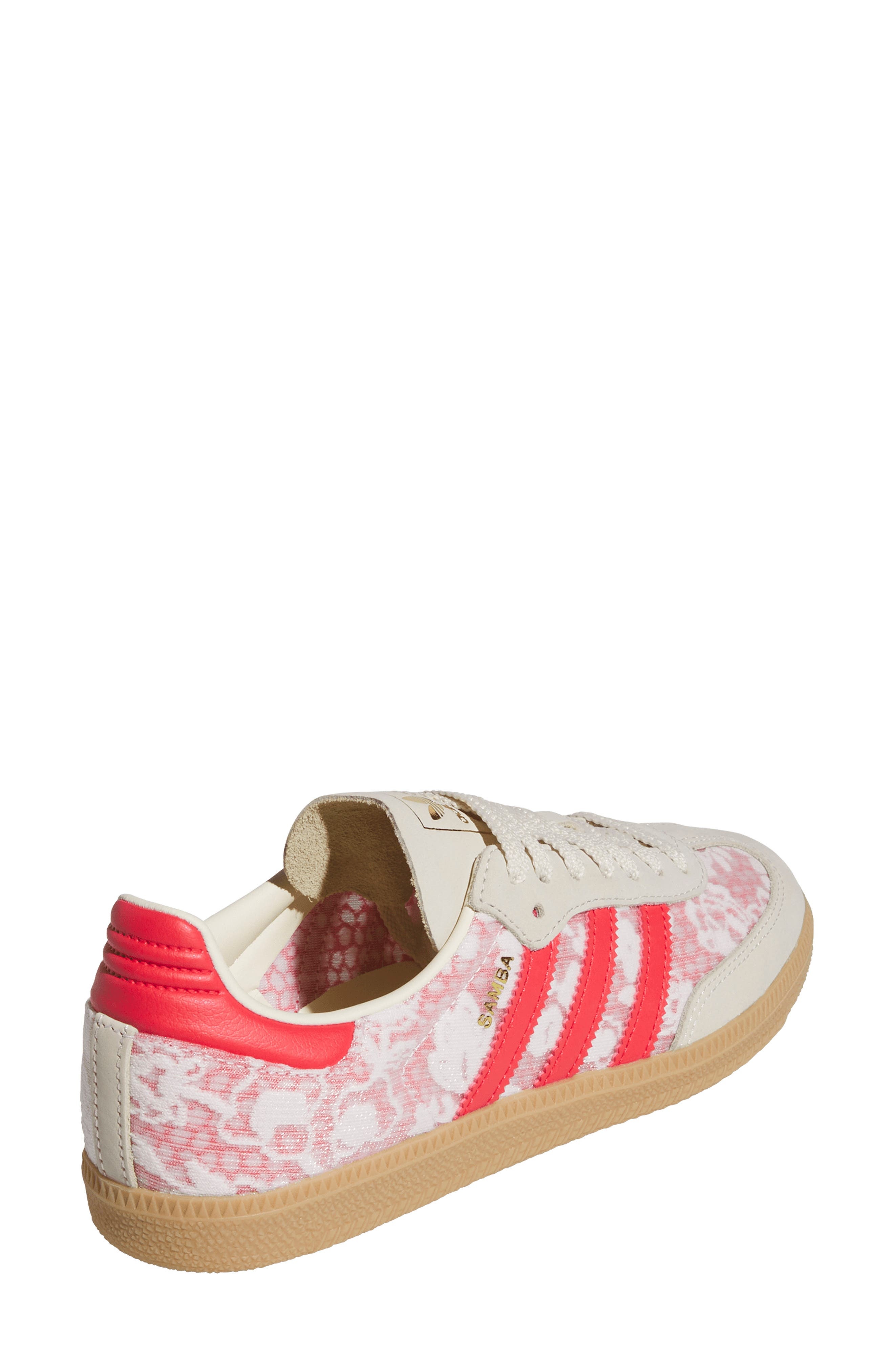 adidas x Liberty London Samba Sneaker in White/Cream White/scarlet at Nordstrom - 2