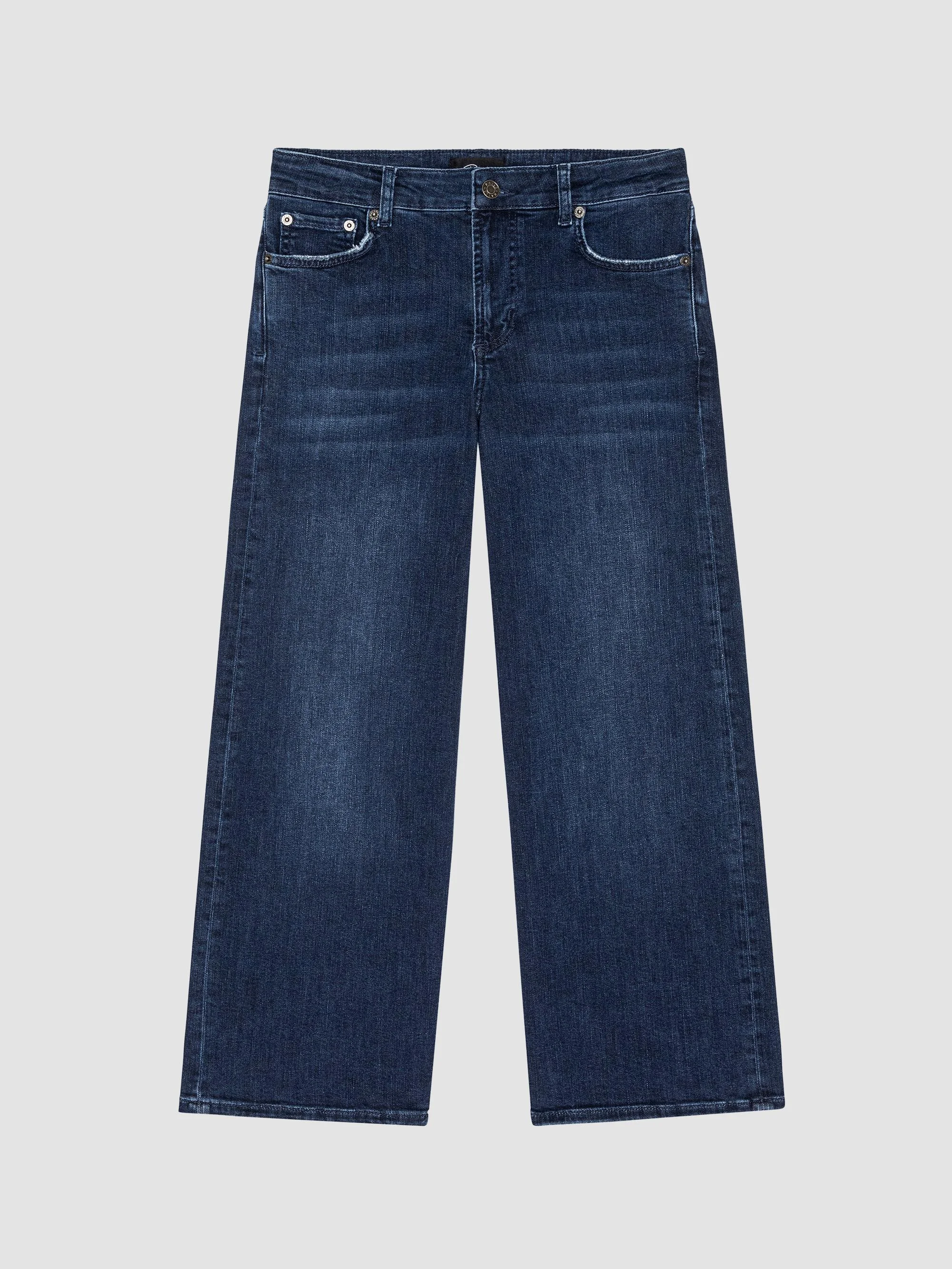 Women's Getty Wide-Leg Crop Jeans - After Midnight - 1