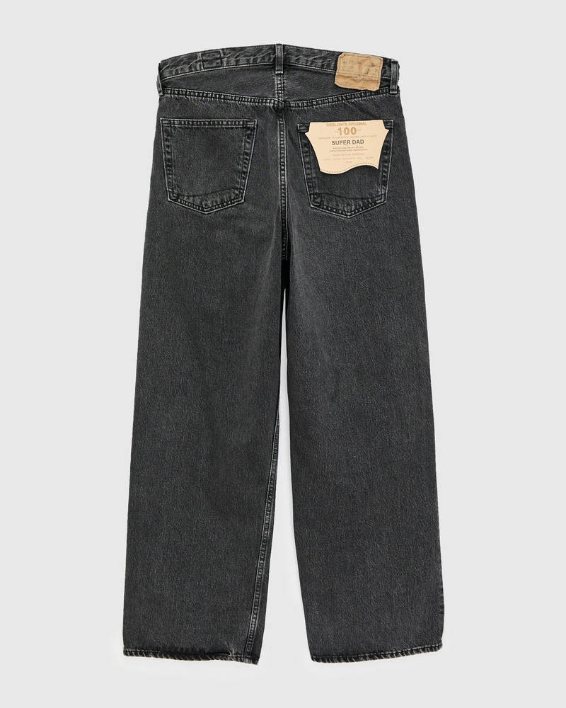 orSlow 100 "Black Stone Wash" 13oz Denim - Super Dad Wide Fit outlook