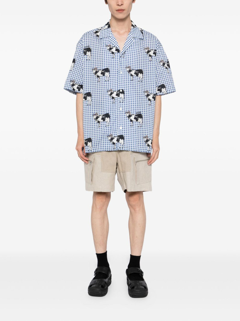 Moschino cow-printed shirt outlook