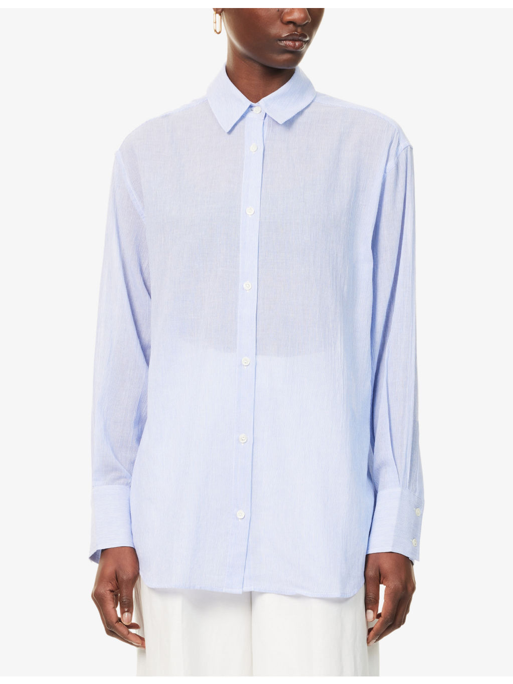 Plaza Striped Cotton-Poplin Shirt - 3