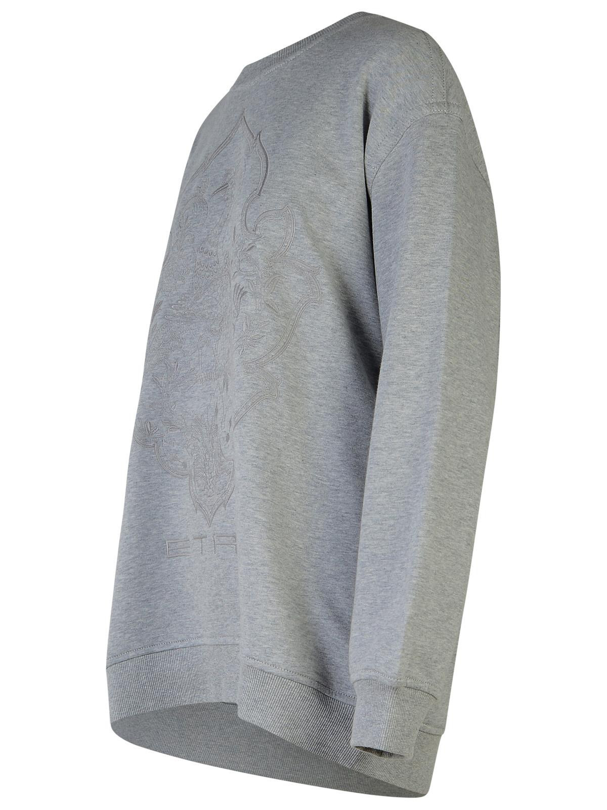 Etro Grey Cotton Sweatshirt Women - 2